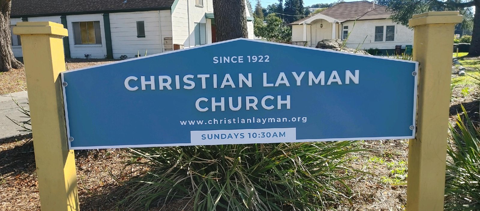Christian Layman Church monument sign