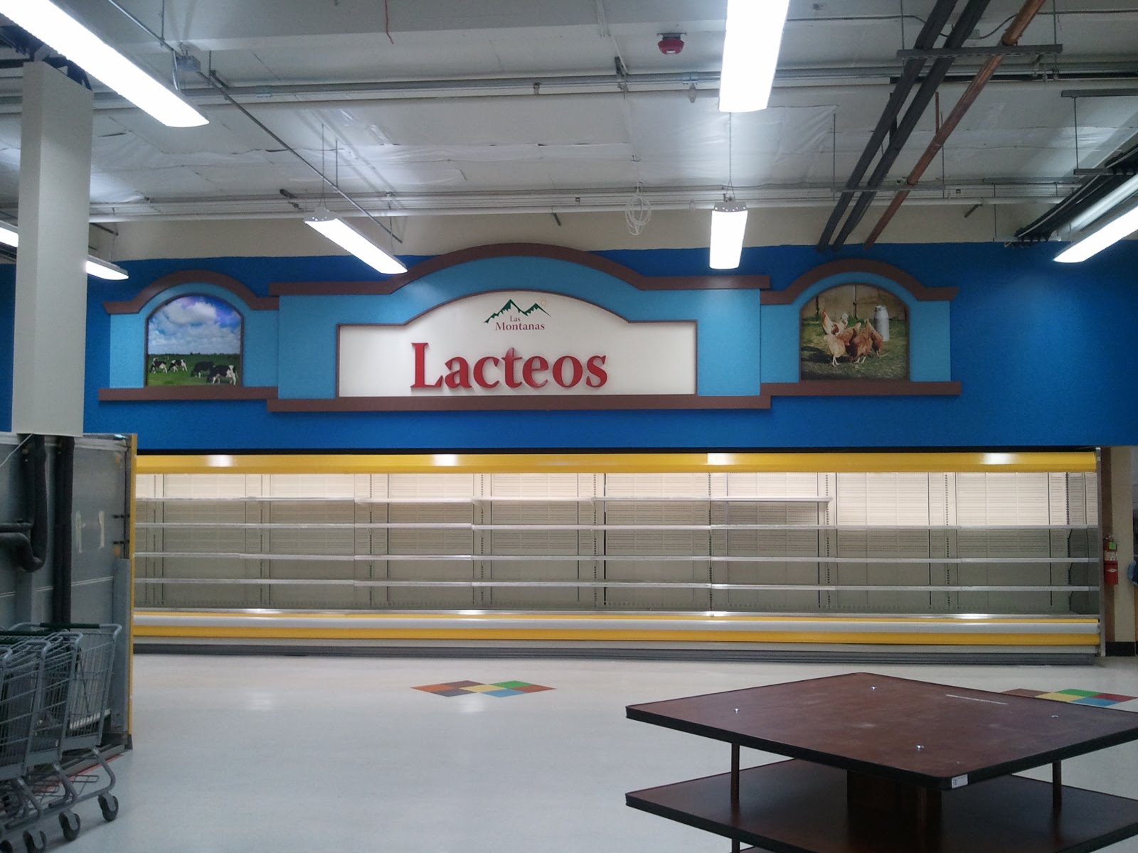 Lácteos dairy illuminated arch lightbox
