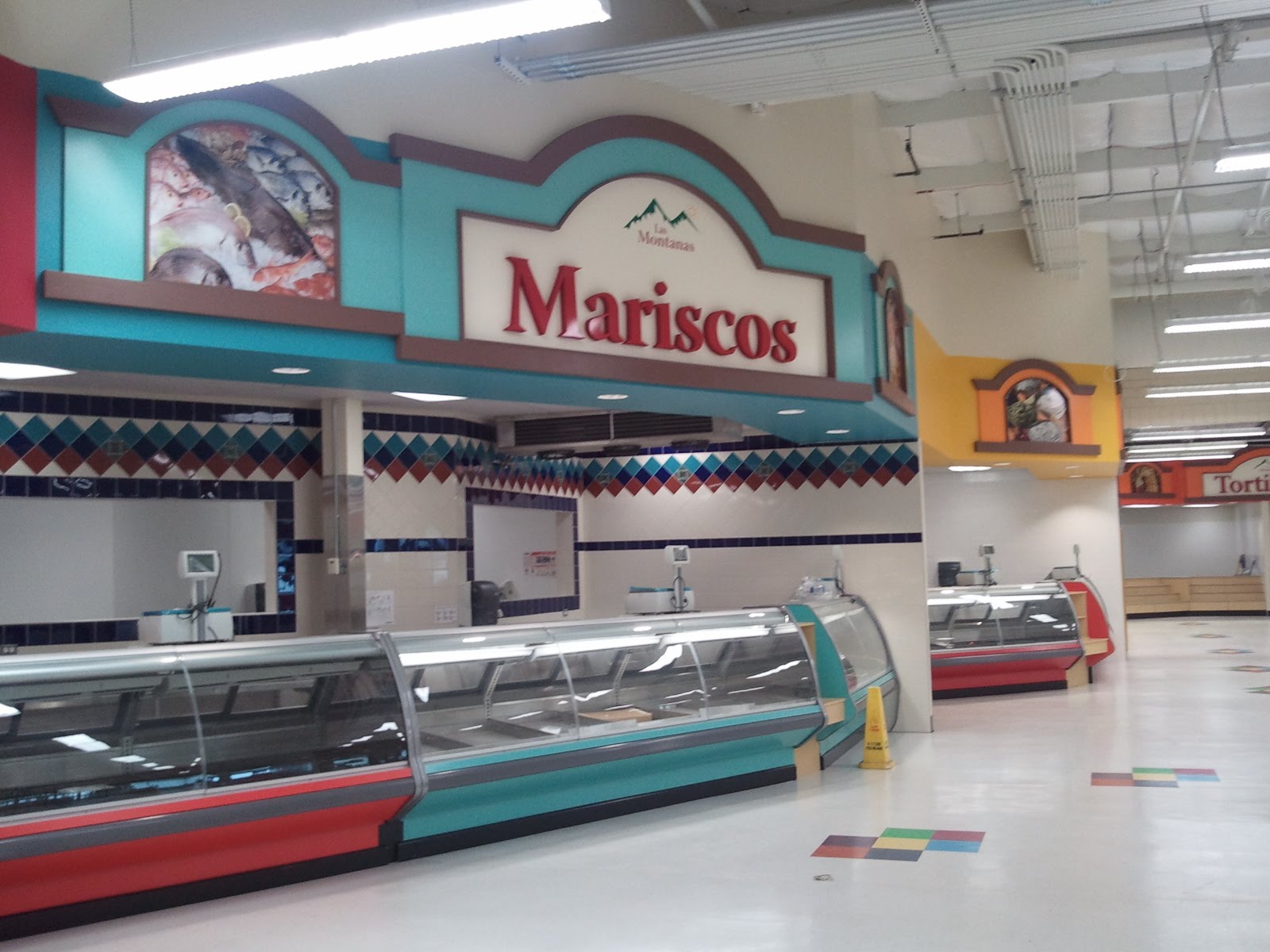 Mariscos seafood illuminated arch lightbox
