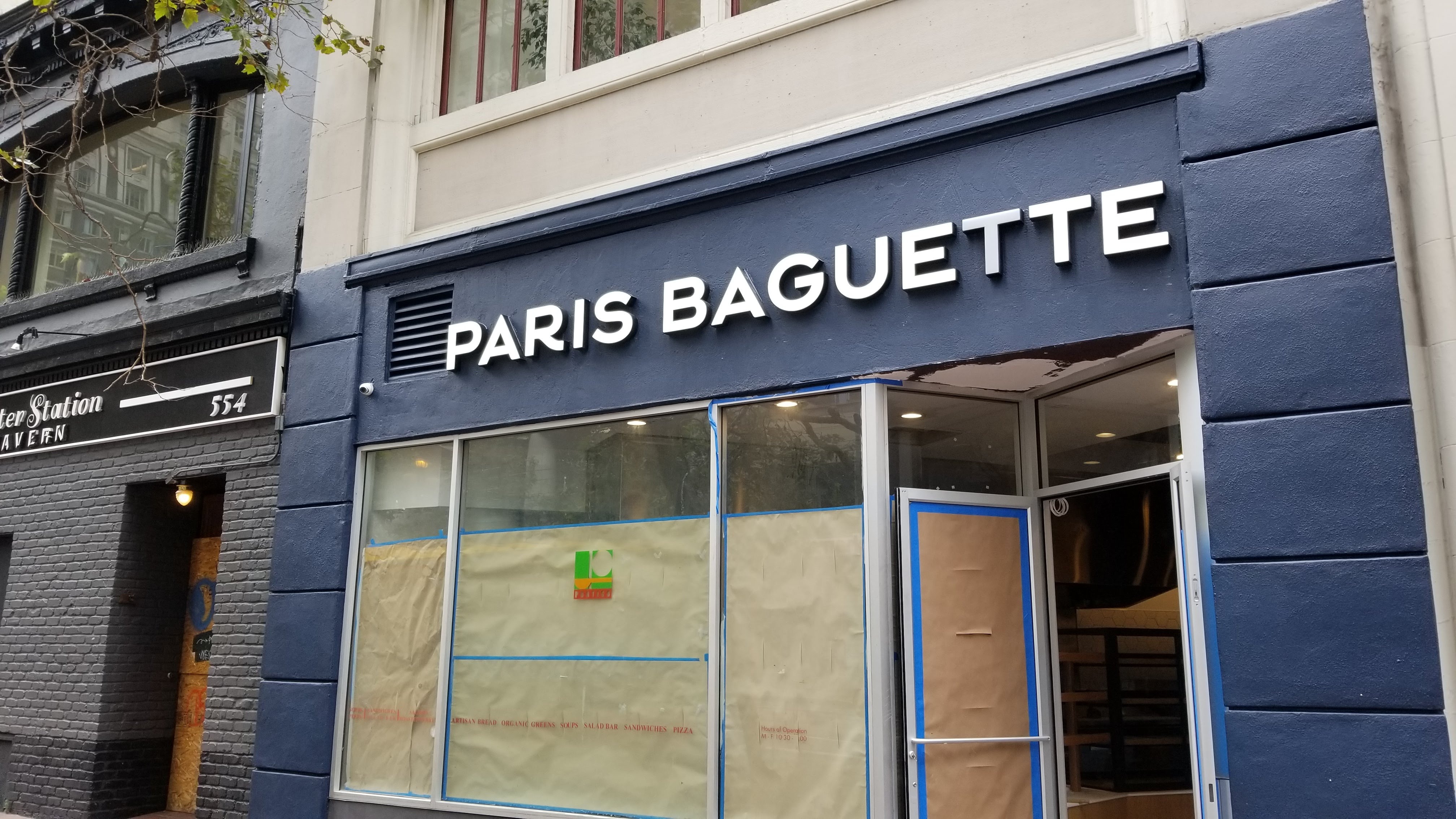 Paris Baguette San Francisco storefront sign