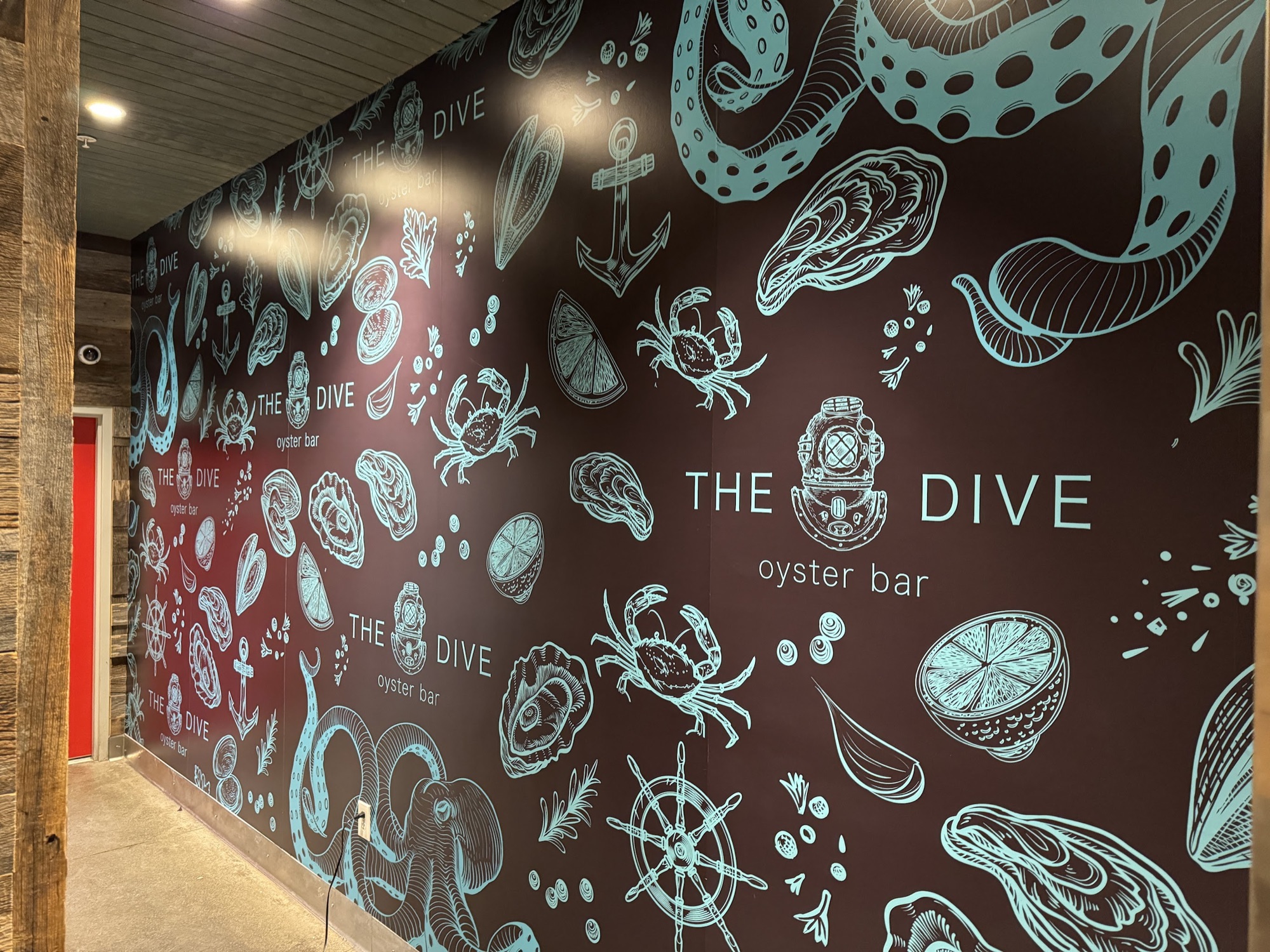 Wall wrap for The Dive in San Jose