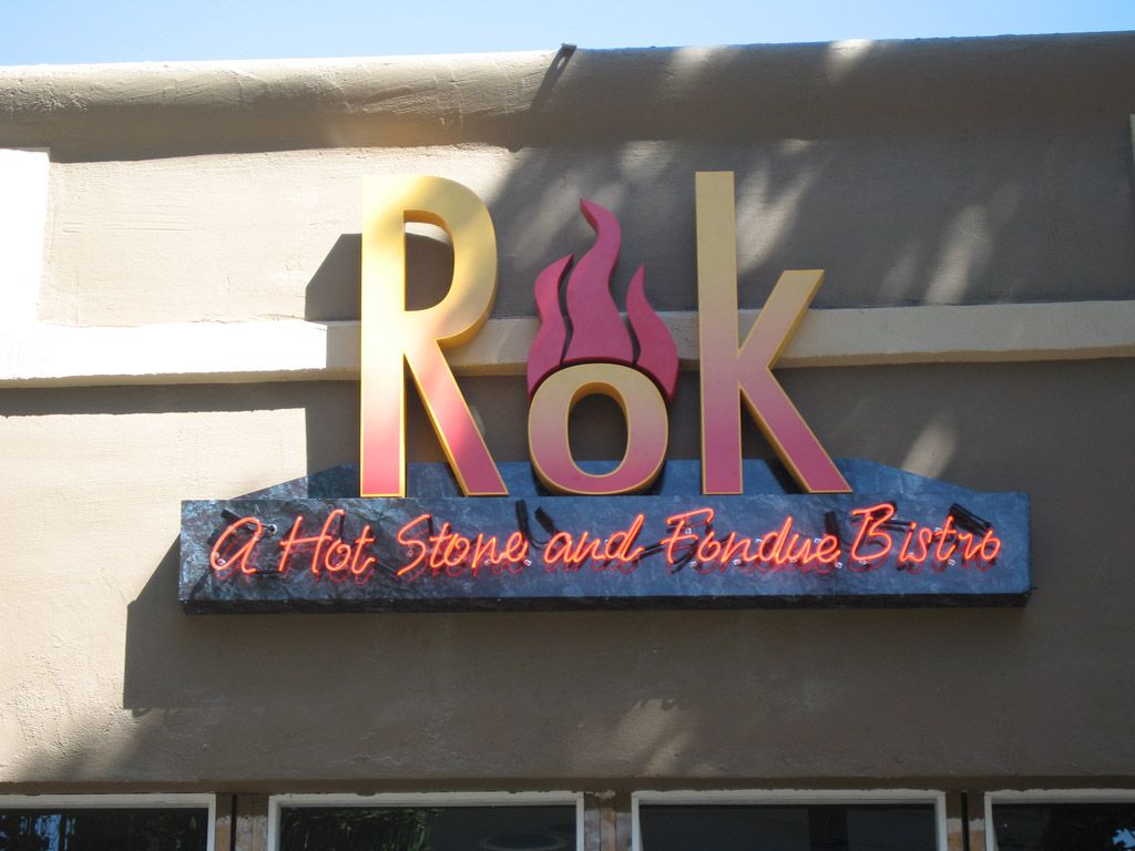 Channel letter signage for ROK in Sunnyvale