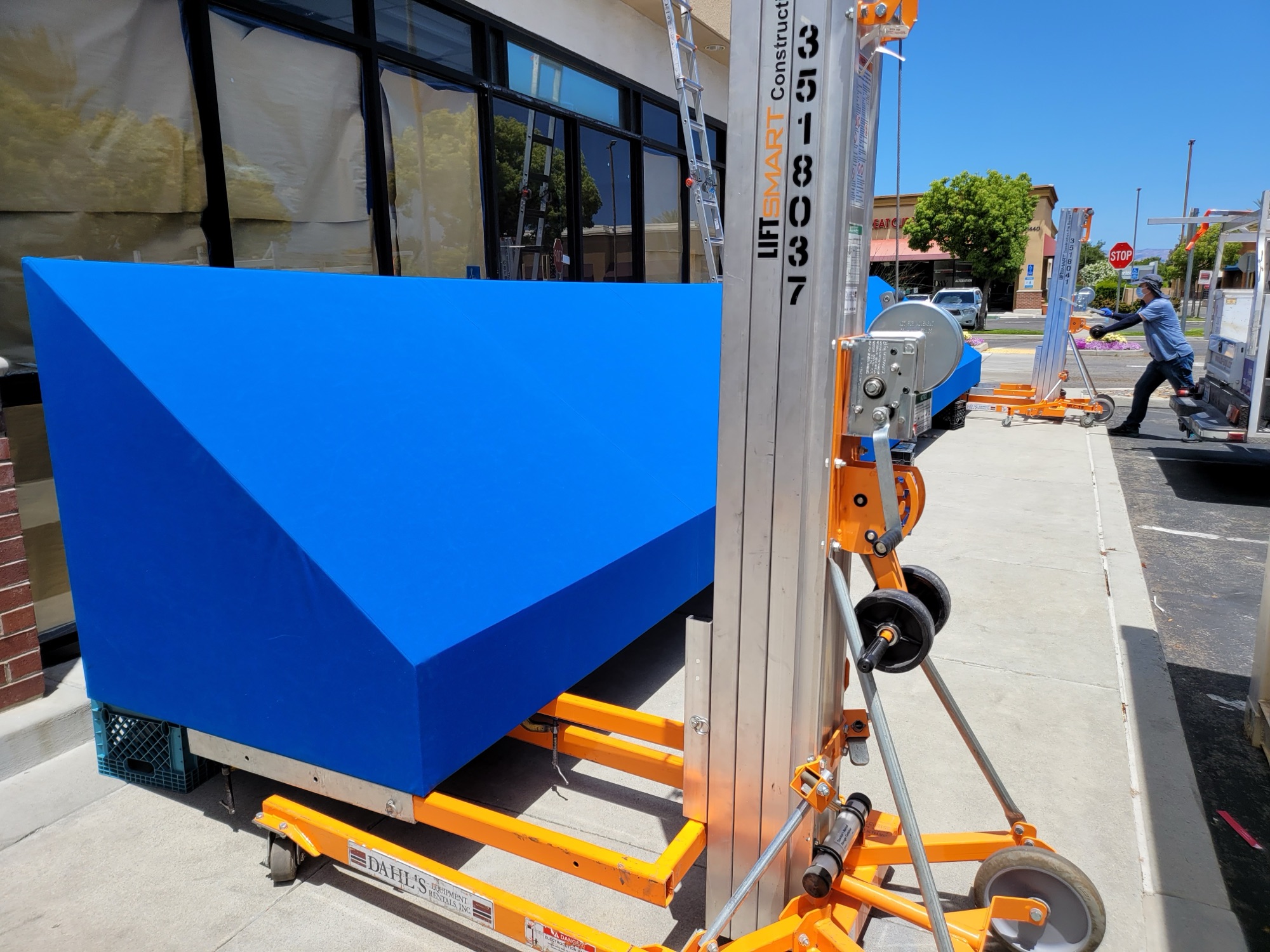 Permit and install for Saratoga Shopping Center in San Jose