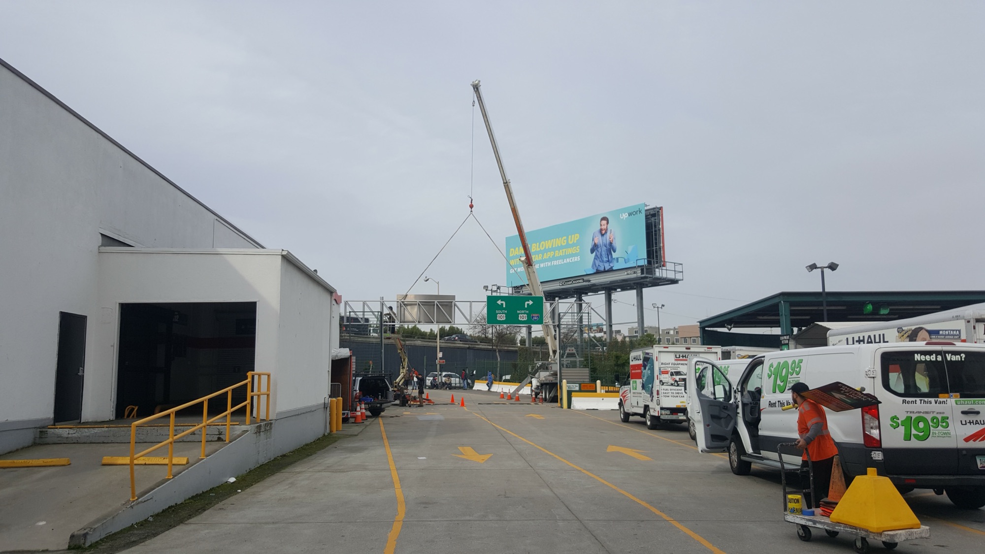 Permit and install for U-Haul in South San Francisco